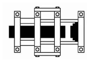 Butt straight pipe with flange