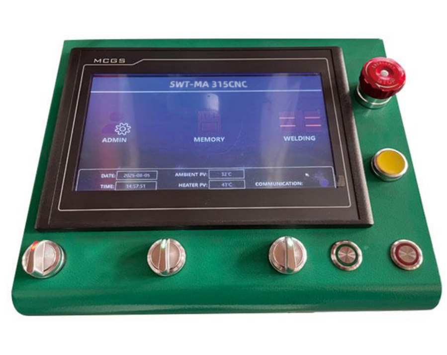 HDPE Fitting Fabrication Welding Machine SWT-MA315 CNC control panel